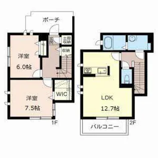 メゾン村川II【0102号室】の間取り