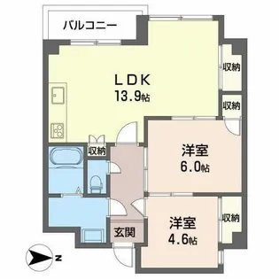 メゾンKANO【0305号室】の間取り