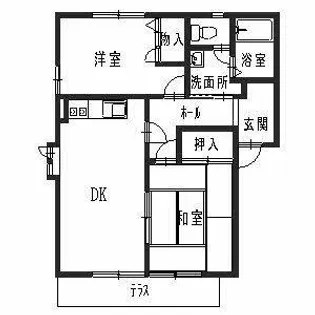 フローラルUNO【0105号室】の間取り