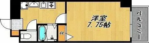 プラネット室見【3階】の間取り