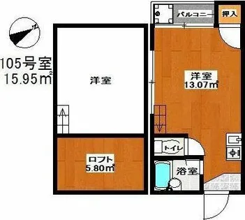 マキシム和白東【1階】の間取り