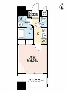 サヴォイテンジンクォーター【10階】の間取り