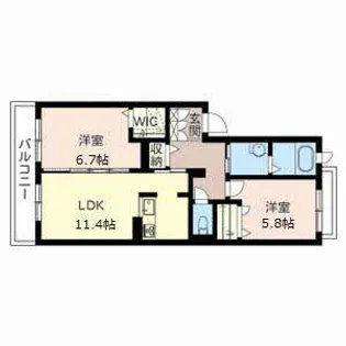 シャーメゾン ガーデンヴィラ【0303号室】の間取り