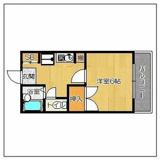 Mコーポ箱崎【1階】の間取り