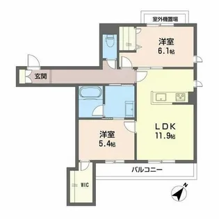 ShaMaison CourageVI【2階】の間取り