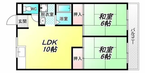 マンション吾光【2階】の間取り