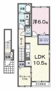 プラシード【1階】の間取り