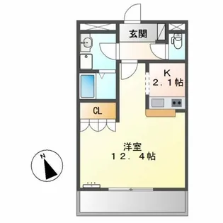 スプリングス【1階】の間取り
