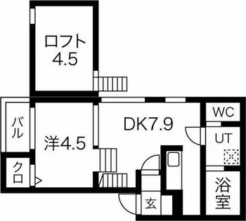 プランドール名駅北【1階】の間取り