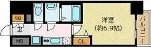 プレサンス丸の内アデル【15階】の間取り