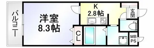 Forest CourtⅠ【1階】の間取り