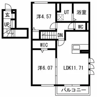 Livra紫竹【2階】の間取り