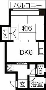 第3記念橋ビルヂング【7階】の間取り