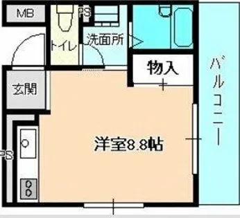 シェルコート則武【2階】の間取り