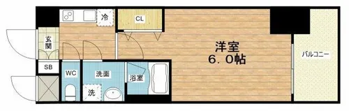 レオンコンフォート天王寺ヒルズ【8階】の間取り