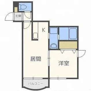 ミレニアムノース【2階】の間取り