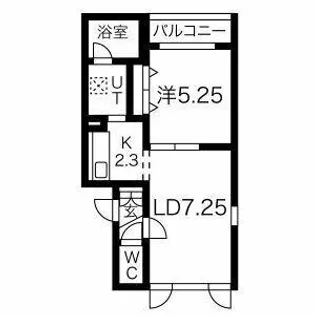 LEPON・テイネ【302号室】の間取り