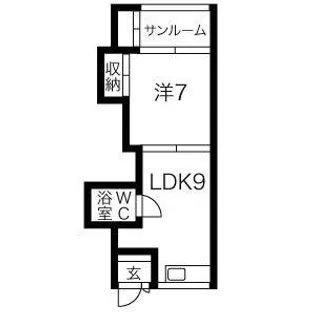 滝沢マンション【101号室】の間取り