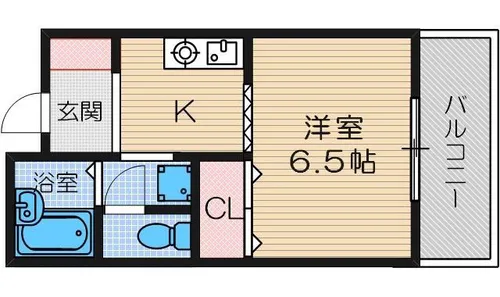 カルム総持寺【3階】の間取り