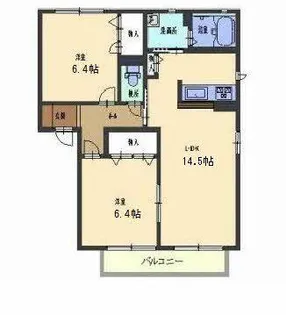 コ・デン88【A102号室】の間取り