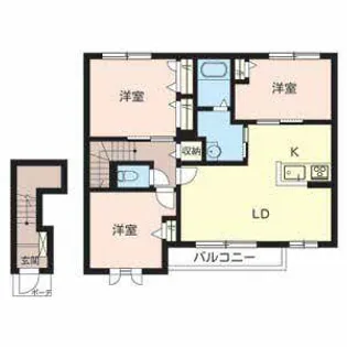 シャーメゾン アムール【0202号室】の間取り