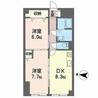 21北堀江(トニーワンキタホリエ)【0402号室】の間取り
