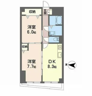 21北堀江(トニーワンキタホリエ)【0402号室】の間取り