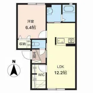 グリーンメゾン菰川C【0102号室】の間取り