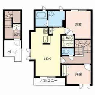 シャーメゾン悠【0201号室】の間取り