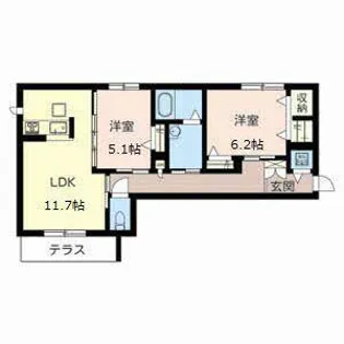 シャーメゾン アヴニール【A105号室】の間取り