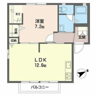 コートハウス星陵A,B【0201号室】の間取り