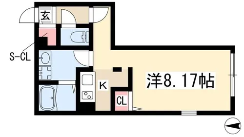 quador御器所【0404号室】の間取り