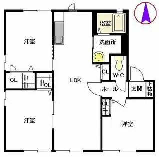 パル山崎 A棟【A0102号室】の間取り
