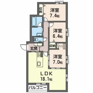 ベラ コリナ【0203号室】の間取り