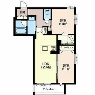 シャーメゾン恵方【0301号室】の間取り