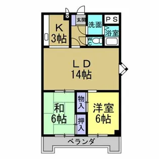 サンシティウィンディコート【603号室】の間取り