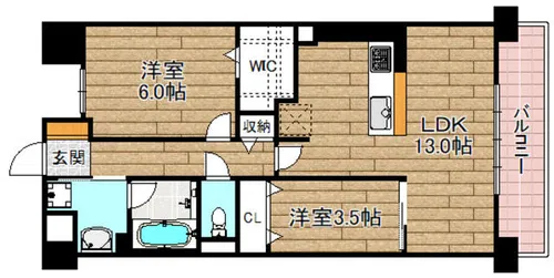 berryblue高槻(ベリーブルー高槻)【203号室】の間取り