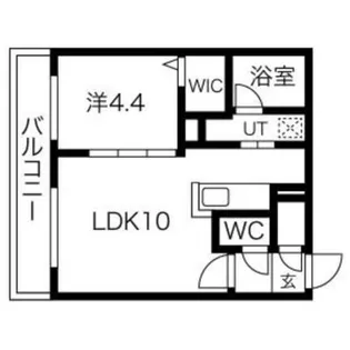 グランカルム円山公園【4階】の間取り