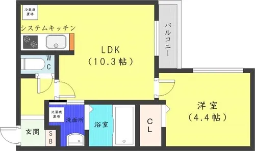 HALEXCELLENT【4階】の間取り
