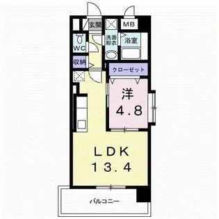 OSANPO上津【4階】の間取り
