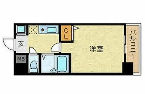 ピュアドーム天神アクロス【1005号室】の間取り