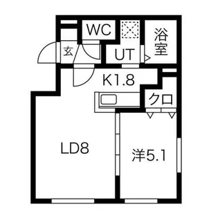 セレナーデ北円山【3階】の間取り