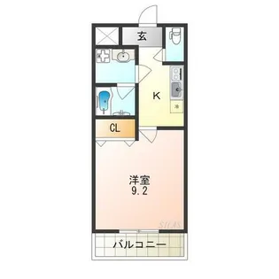 大阪府大阪市住之江区安立2丁目【アパート】の間取り