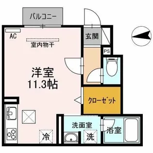 パストラル B棟【103号室】の間取り