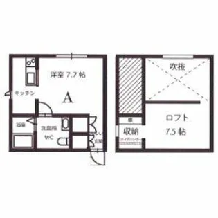 プリマG壱番館【201号室】の間取り