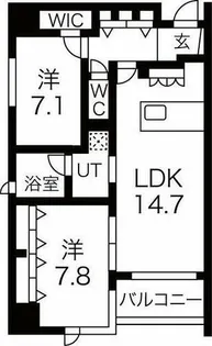 AREX丸の内【12階】の間取り