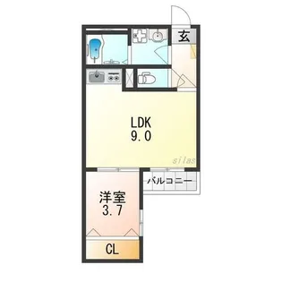 wizAbeno【3階】の間取り