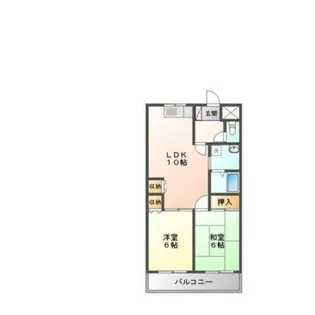 コーポグランディール【5階】の間取り