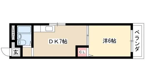 アベニュー服部【3階】の間取り