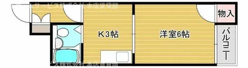 メゾンド針中野【405号室】の間取り